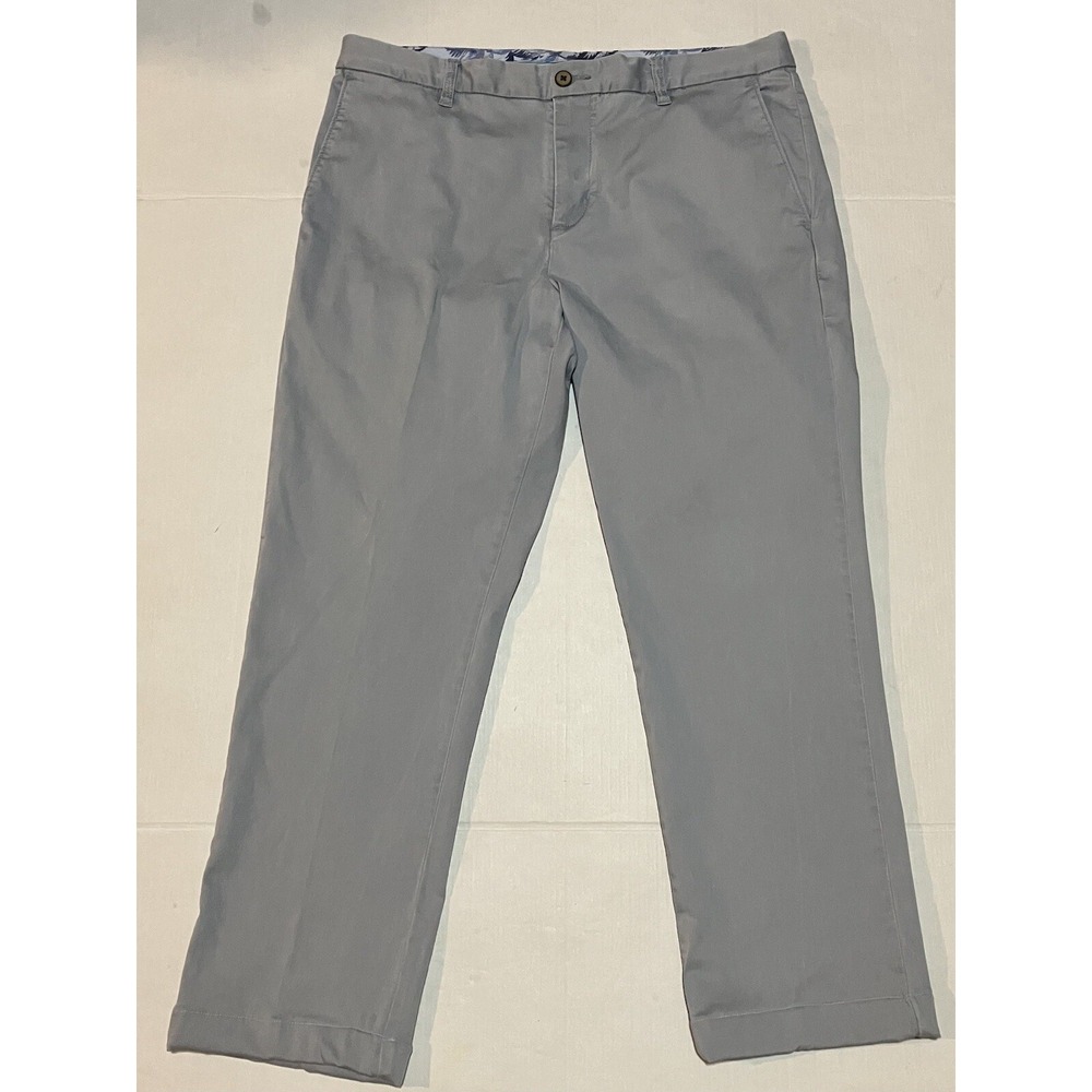 Tommy Bahama Pants Grey 36x28 Men's Cotton Blend Straight‎ Cut
